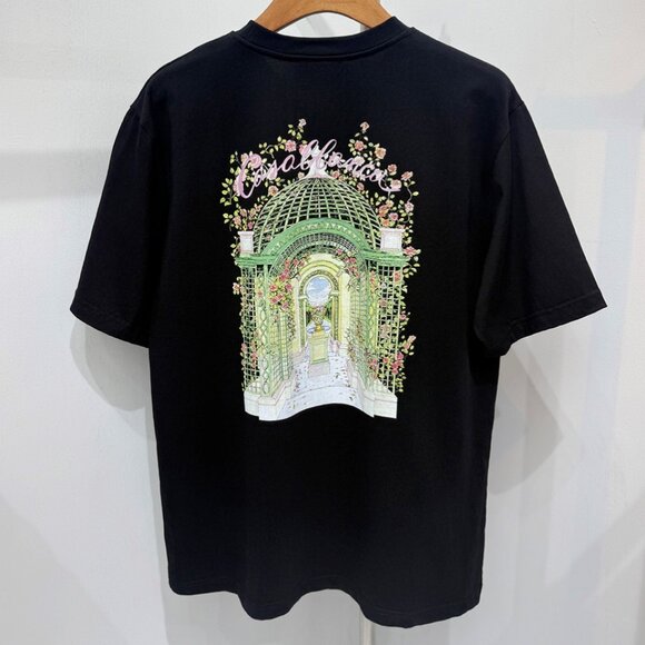 Casablanca Black Floral - Garden Graphic T-Shirt - Picture 1 of 5